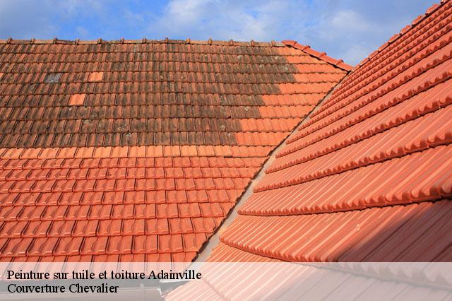 Peinture sur tuile et toiture  adainville-78113 Couverture Chevalier