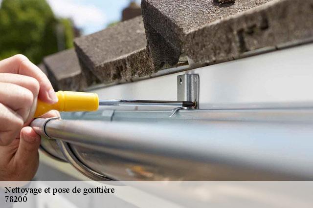Nettoyage et pose de gouttière 78200